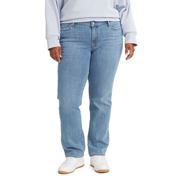 Levi's Trendy Plus Size Classic Straight Leg Jeans, Lapis Topic, 22W - Picture 1 of 2